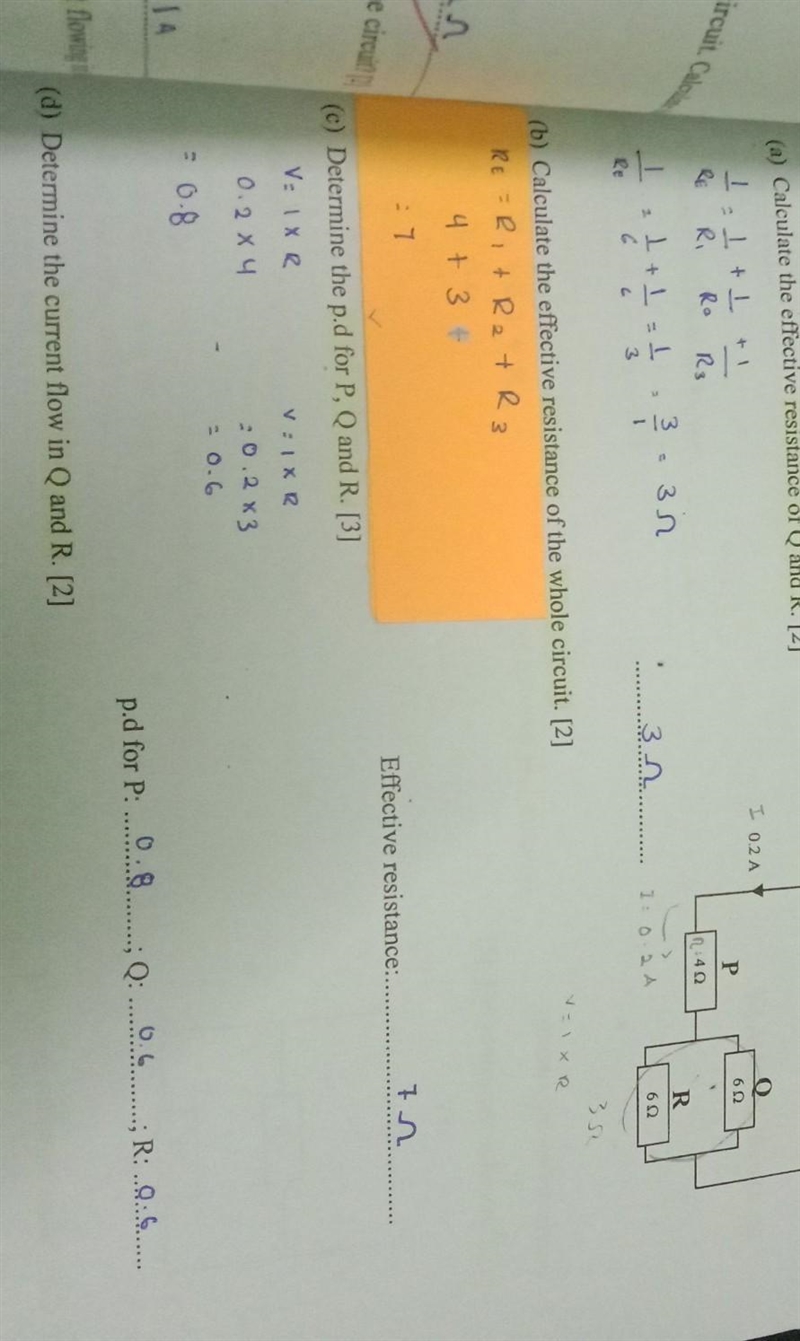 Check my answer question 1c and how to solve question 1d​-example-1