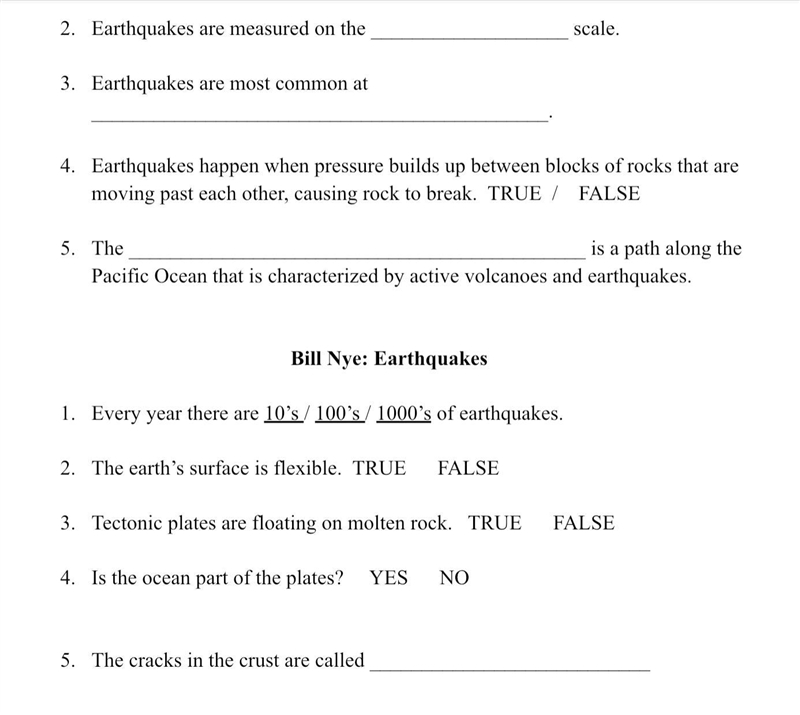 Answer these questions about earthquakes plzz.-example-1