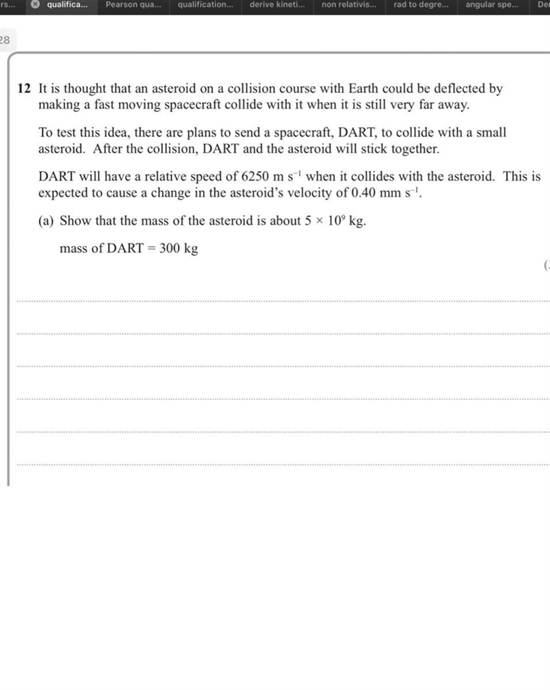 I know that the momentum of collision before= after collision momentum so according-example-1