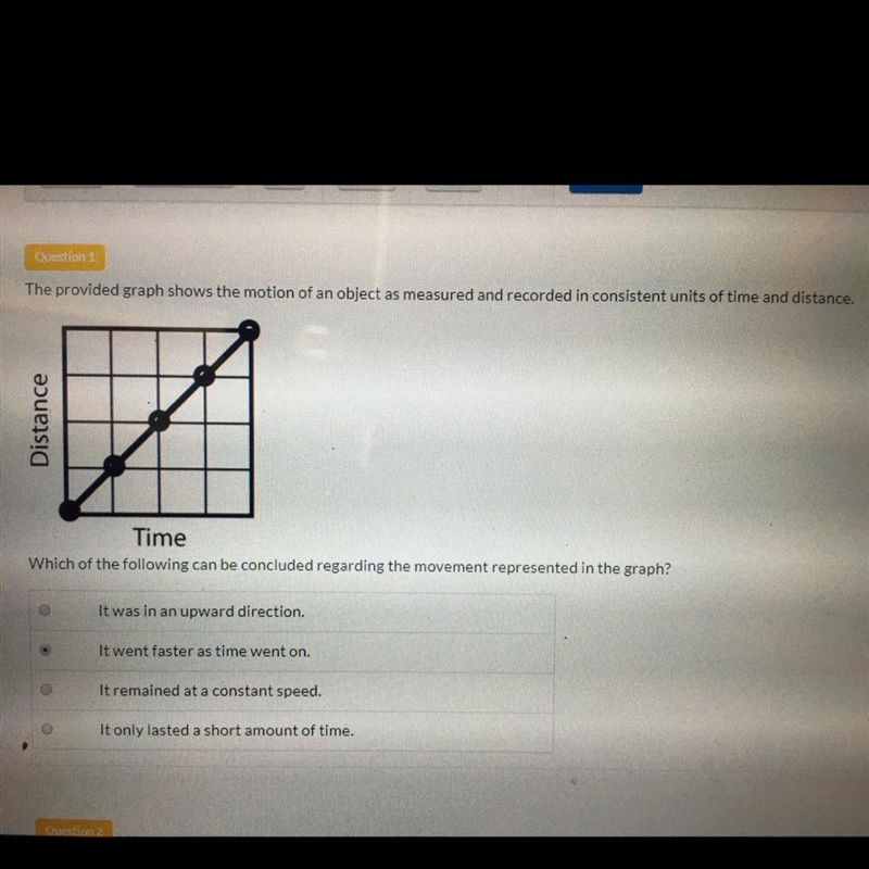 A,B,C or D which of the following can be concluded regarding the movement represented-example-1