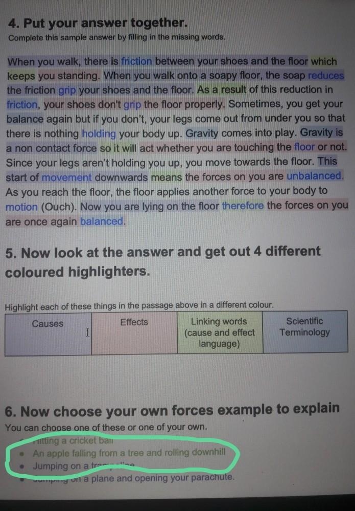 Can someone please help me explain what forces are acting when an apple is falling-example-1