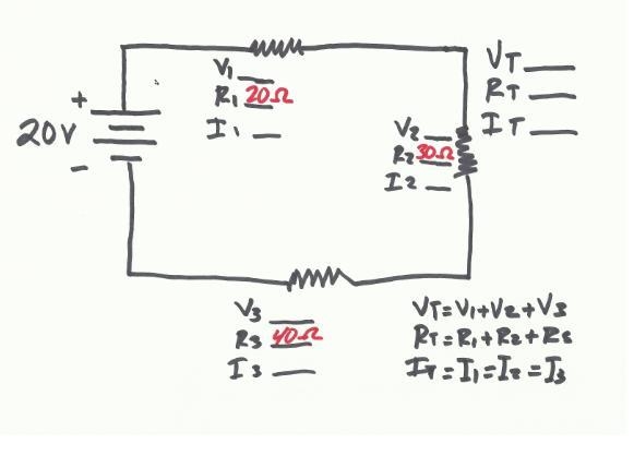 What is he total resistance? A. 20 ohms B. 90 ohms C. 40 ohms D. 30 ohms-example-1