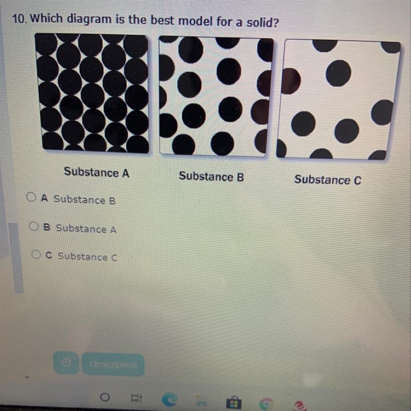 Which diagram is the best model for a solid ?-example-1