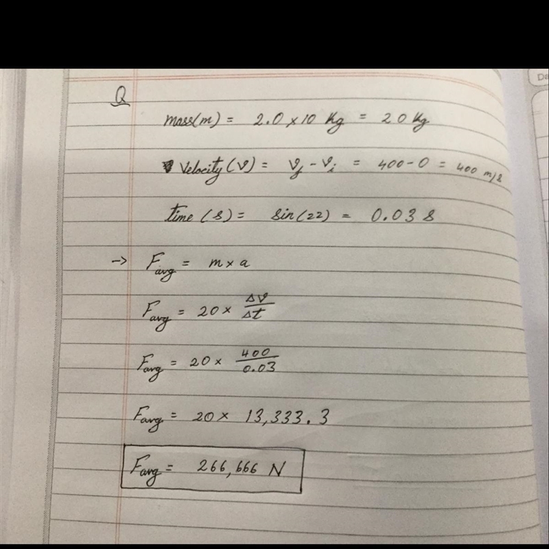 Calculate the average force needed to accelerate the space shuttle of mass 2.0 x 10 kg-example-1