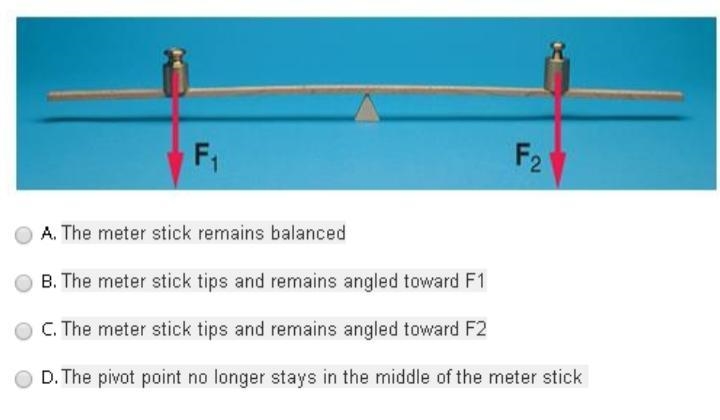 Two identical masses are placed on a meter stick that can support the masses as shown-example-1