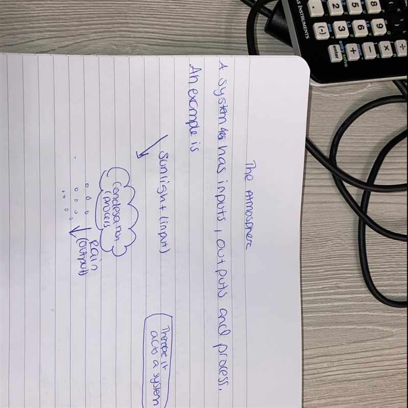 How does atmosphere behave as a system-example-1