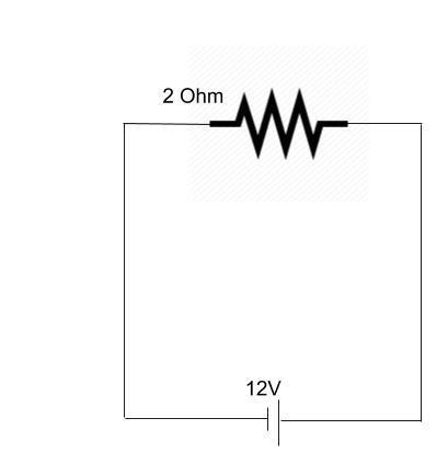 Find the current passing through a circuit consisting of a battery and one resistor-example-1