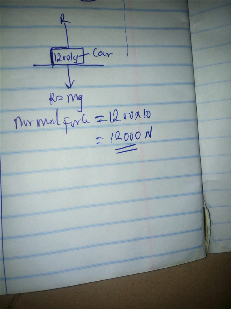 A car has a mass of 1 200 kg. A very strong weightlifter attempts, unsuccessfully-example-1