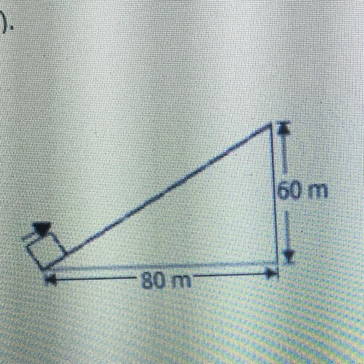 A 10 N block is at the bottom of a frictionless incline as shown to the right. How-example-1