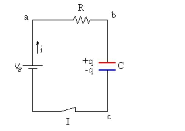 When a parallel-plate capacitor is connected to a battery: a ___ is stored on one-example-1