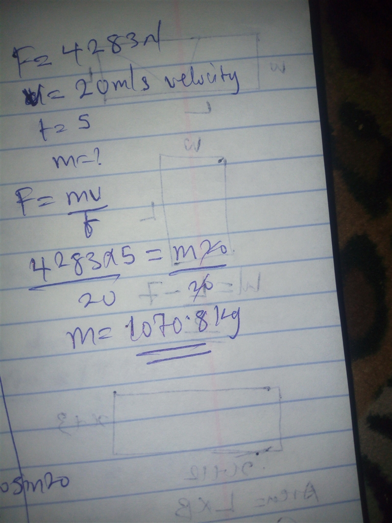 A certain speed boat weighs 4,283 N. It can accelerate from 0 to 20 m/s in 5 seconds-example-1