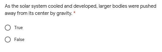 As the solar system cooled and developed, larger bodies were pushed away from its-example-1