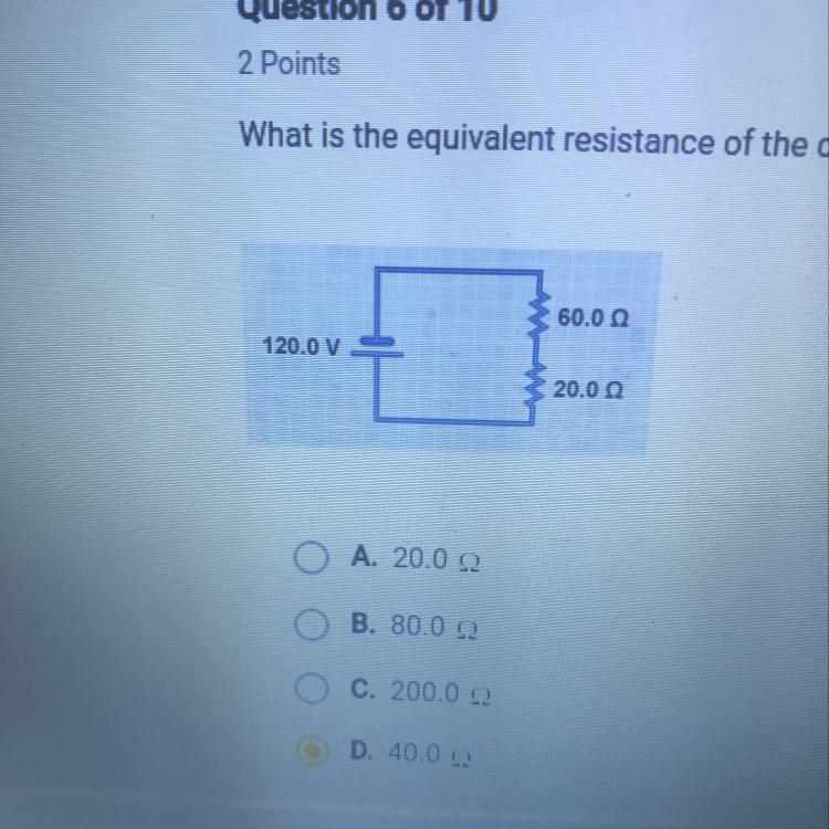 What is the equivalent resistance of the circuit?-example-1