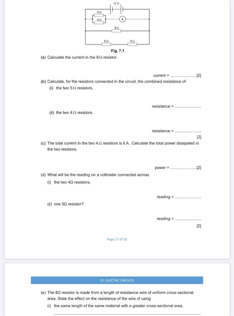 Electric circuit questions,,, plz help me-example-1