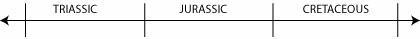 This timeline correctly shows the order of time periods in the Mesozoic Era. Question-example-1