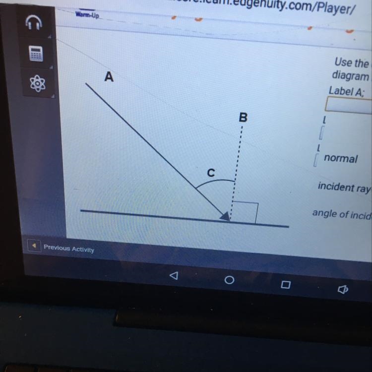 Use the drop down menus to identify the parts of the diagram labeled a b and c-example-1