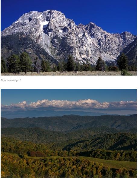 Which mountain range is probably older? Explain your answer.-example-1