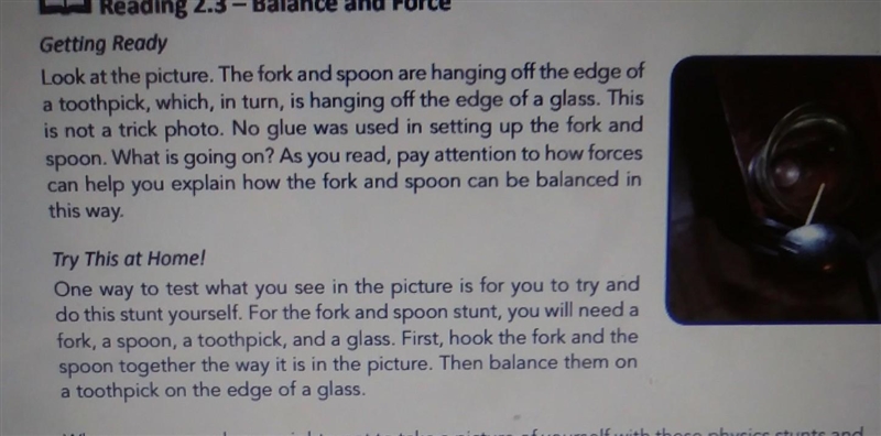 Why do the spoon and fork not fall?​-example-1