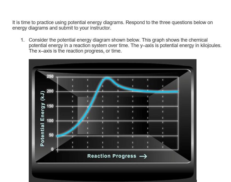 A. Does this graph represent an endothermic or an exothermic reaction? Explain your-example-1