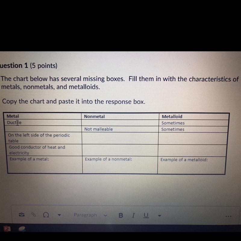 PLEASE HELP 30 POINTS! Please have the info correct. The chart below has several missing-example-1