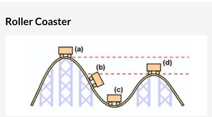 Where on the track is the most kinetic energy? Position A Position B Position C Position-example-1