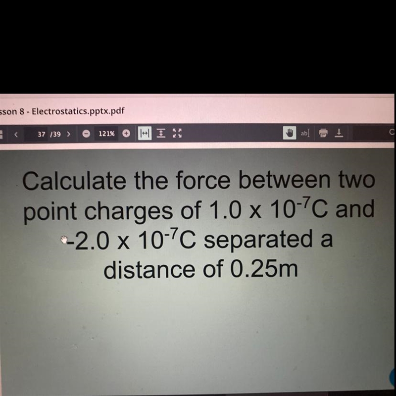 This is about Electrostatics-example-1