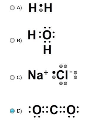 Which is an electron dot diagram of an ionic compound?-example-1