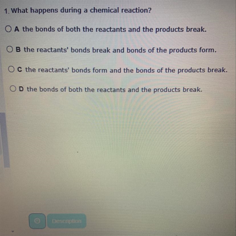 What happens during a chemical reaction ?-example-1