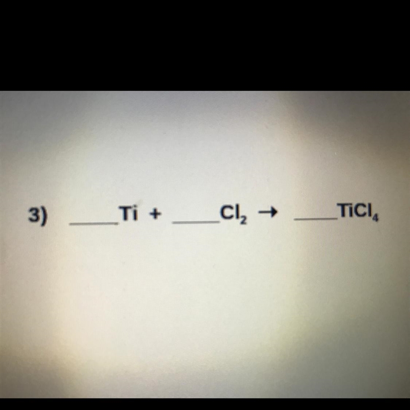 Balance the following chemical reactions: question attached hellpp-example-1