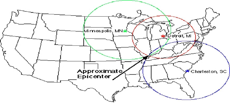 Where is the epicenter of the earthquake located?-example-1