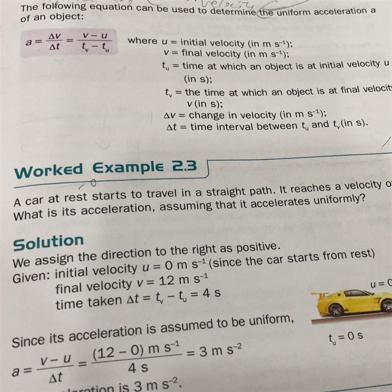 Hi:) anyone able to explain that formula^? I thought acceleration is supposed to be-example-1