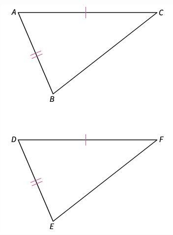 What additional information do you need to prove ∆ABC ≅ ∆DEF by the SAS Postulate-example-1