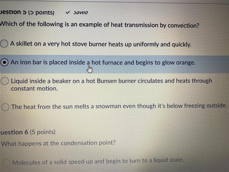 Which of the following is an example of heat convection?-example-1