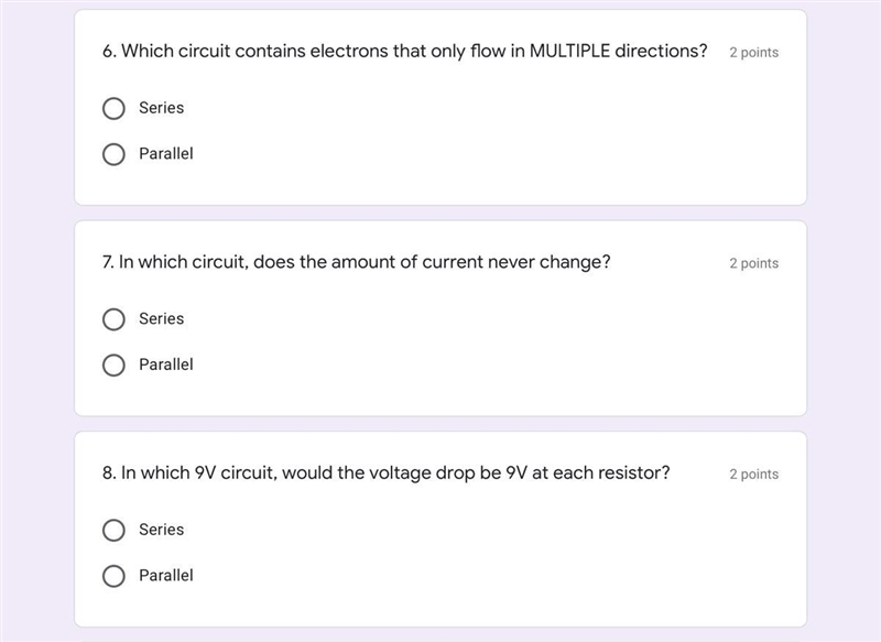 A few Physics questions regarding circuits and electricity.-example-1