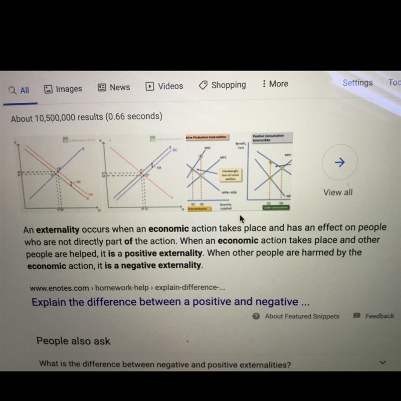 1) Explain the difference between a negative and a positive externality?-example-1