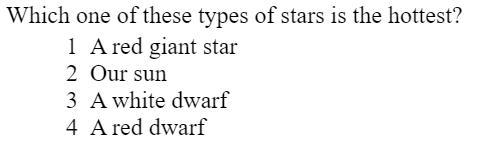 Which one of these type of stars is the hottest?-example-1