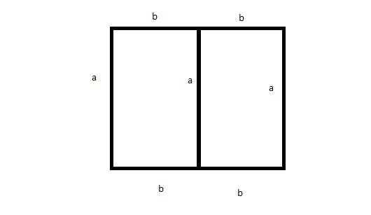 A physical education teacher is planning to outline two adjacent identical rectangular-example-1