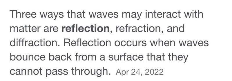 When a wave hits a surface through which it cannot pass, it bounces back. What is-example-1