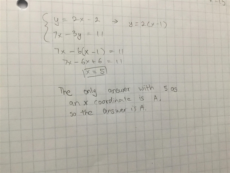 At what point (x,y) do the two lines with....-example-1