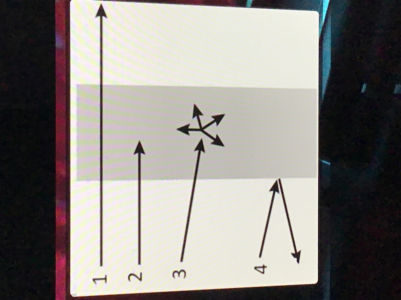 The diagram shows four thin beams of light interacting with a material Which beam-example-1