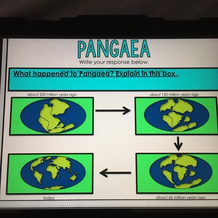 Can someone help me describe the continental drift please?-example-1