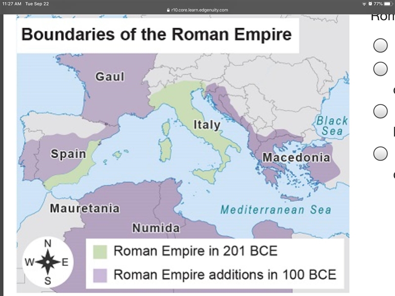 How would a historian use this political map to study Roman civilization? to understand-example-1