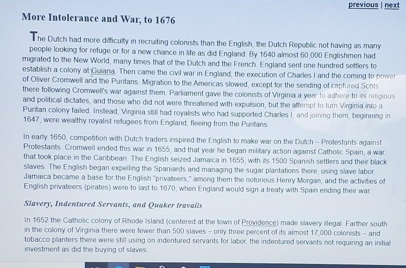 In 1652, what practice was outlawed in Rhode Island? ​-example-1