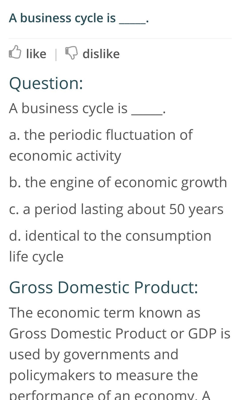 Business cycles are measured ___ to ____ ?​-example-1