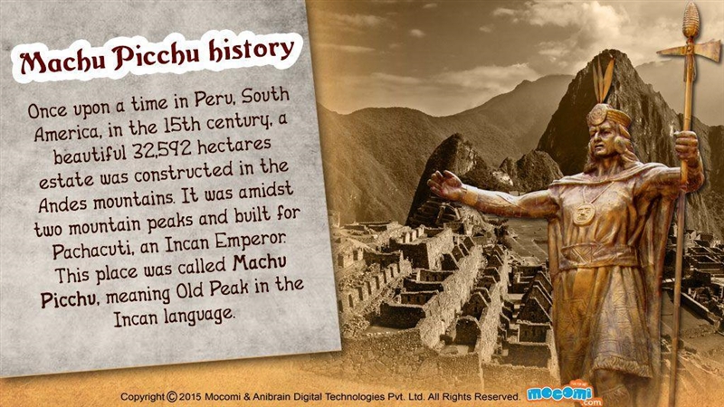 . Why was the city of Machu Pichu significant? A major battle with the Spanish happened-example-1