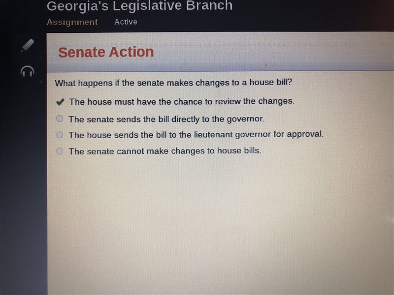 What happens if the senate makes changes to a house bill?-example-1