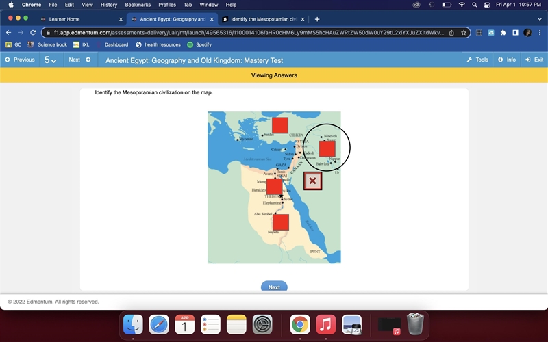 Identify the Mesopotamian civilization on the map.-example-1