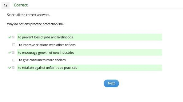 Why do nations practice protectionism?-example-1