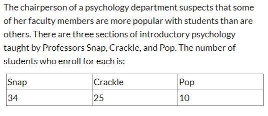 The chairperson of a psychology department suspects that some of her faculty members-example-1