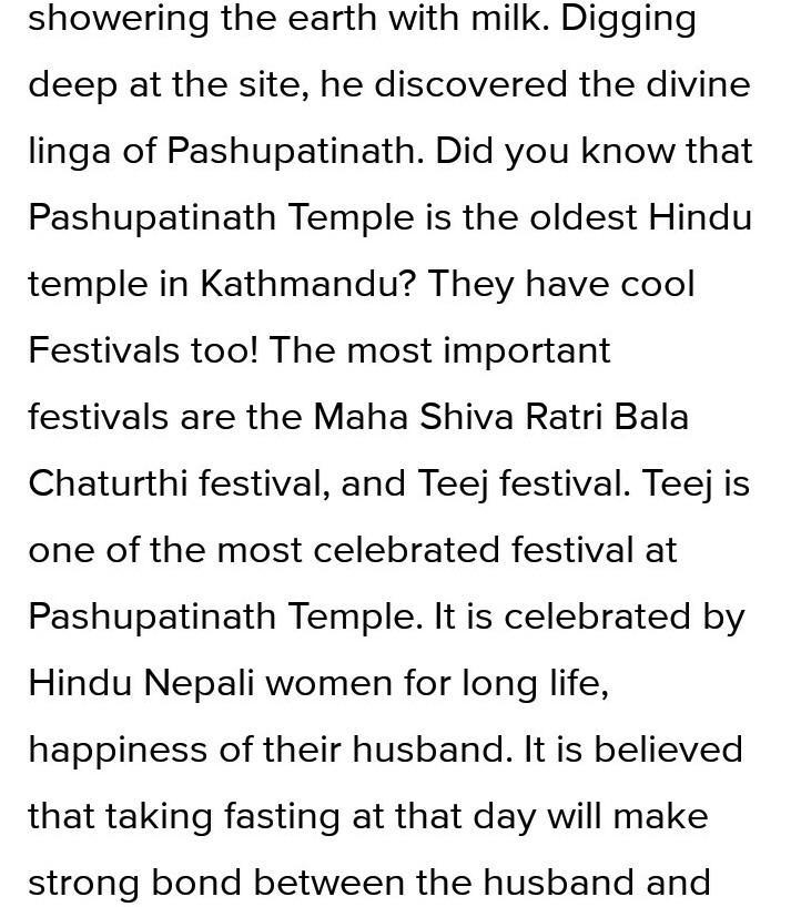 How to write a letter to a friend about Pashupatinath​-example-2